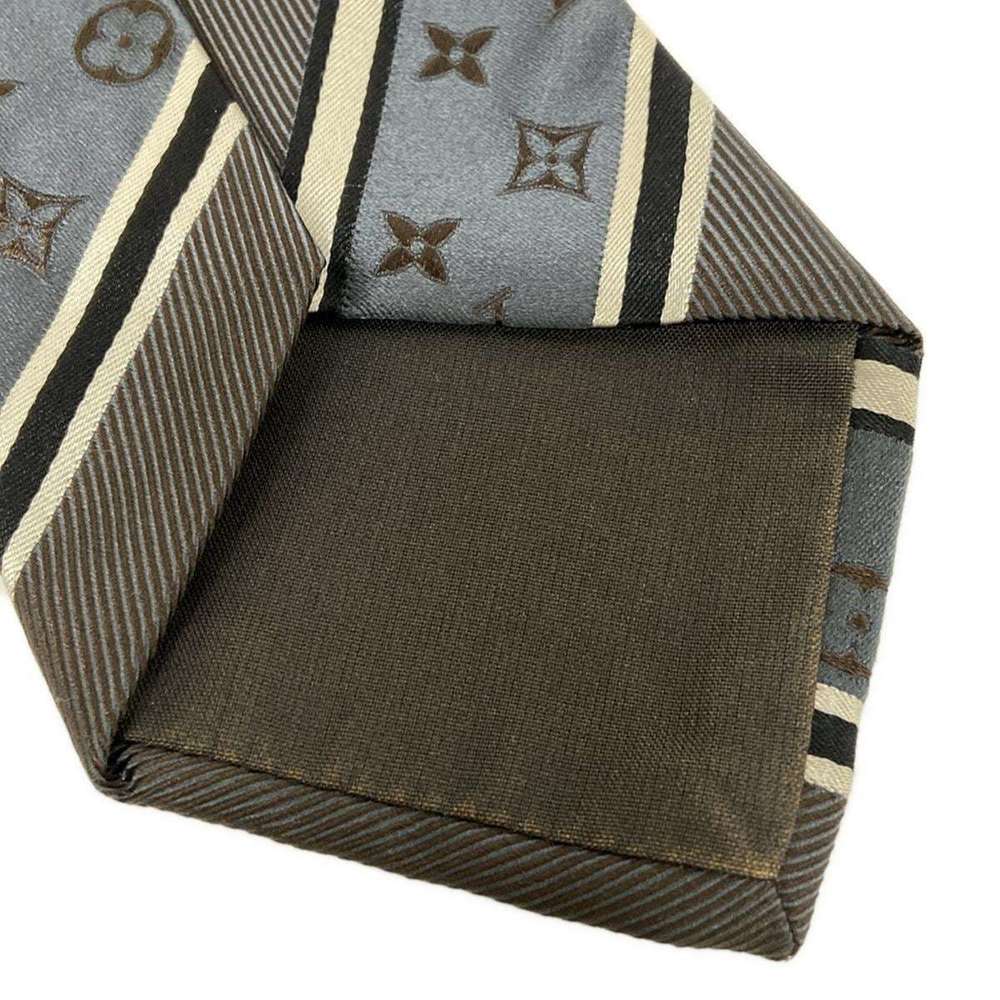 Louis Vuitton Tie Stripe Monogram Pattern Blue Br… - image 7